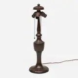 Handel, Table lamp base, c. 1910, patinated bronze