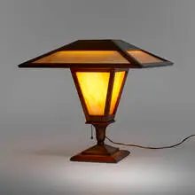 Prairie School Style, Unusual table lamp