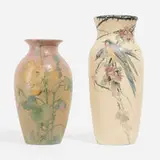 Large vases, set of two by Mae Timberlake and Unknown Artist for Weller Pottery, sold Aug 2023