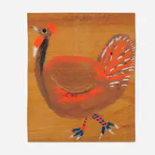 Jimmy Lee Sudduth, Turkey, 1992, sweet mud, binders and enamel on wood
