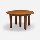 Dining table, model 632 by Gustav Stickley, c. 1910, oak, sold Aug 2023
