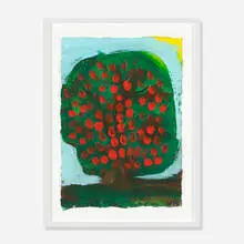 Chris Martin, Apple Tree, 2008, acrylic on paper
