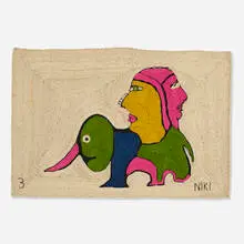 Untitled by Niki de Saint Phalle, 1980, woven jute, sold Feb 2014