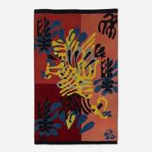 Mimosa carpet by Henri Matisse, 1951, hand-woven wool, sold Feb 2014