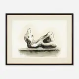 Henry Moore, Stone Reclining Figure II, 1978, lithograph on paper