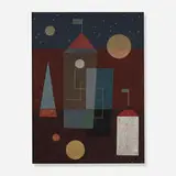 Charles Green Shaw, Buildings in a Night Sky