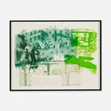 Robert Rauschenberg, Rotary Drive (Ground Rules), 1997, intaglio with photogravure on paper