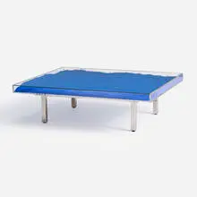 Yves Klein, Table Bleue, 1961/1963, International Klein Blue pigment, plexiglass, glass, aluminum