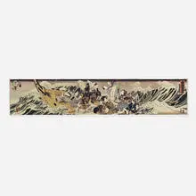 Masami Teraoka, New Views of Mt. Fuji / Sinking Pleasure Boat, 1976-1977, watercolor on paper