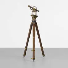 W. & L.E. Gurley, surveyor's transit, c. 1895, oak, brass, glass