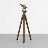 W. & L.E. Gurley, surveyor's transit, c. 1895, oak, brass, glass