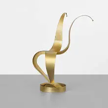 Jester chair by Tom Dixon, 1990 / 1994, gilt steel, sold Sep 2013