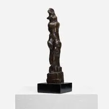 Upright Motive B by Henry Moore, 1968, bronze, sold Sep 2013