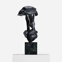 Helmet V by Dimitri Hadzi, c. 1959, bronze, sold Sep 2013