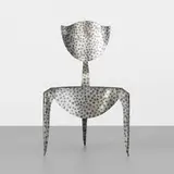 André Dubreuil, Paris chair, 1988, flame decorated and welded steel