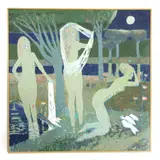Endre Roder, Untitled, oil on board 90 x 90cm .