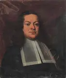 Portrait of a gentleman in black costume with a white lawn collar by Giovanni Battista Carboni, oil on canvas, offered Mar 2023