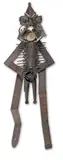 Gonçalo Mabunda, Metal Figure, clock face, speed meter, ammeter and welded metal