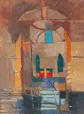 Santa Maria dei Miracoli by Earl George Alexander Eugene Douglas Haig, oil on canvas, sold Dec 2023