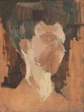 Head study, possibly a self portrait by Earl George Alexander Eugene Douglas Haig, oil on panel, sold Dec 2023