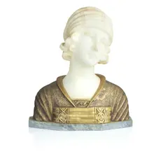 Raoul Verlet, ormalu and marble bust, marble