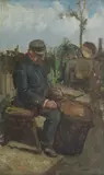 An old soldier by Robert Gemmell Hutchison Rsa Rba Roi Rsw, oil on canvas, sold Dec 2023