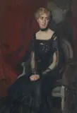 Harrington Mann, Portrait of an Elegant Lady, oil on canvas