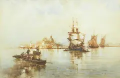 Venice by Frank Henry Mason, watercolour, sold Dec 2023