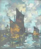 James Watterson Herald, Fishing boats in a harbour