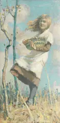 George Telfer Bear, Breezy day, oil on canvas