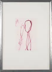 Untitled from Six Couples Twelve Prints Portfolio by Helen Marden, 1996, Aquatint and spit bite on paper; numbered and singed '26/75...Helen Marden 96' in pencil along the lower margin; publish, sold Dec 2023