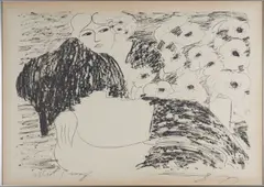 Walasse Ting, Nude Study,, Lithograph on paper; inscribed and signed indistinctly 'artist proof...' in pencil along the lower margin; framed
