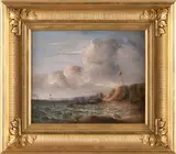 Thomas Shotter Boys, Seascape, oil on canvas