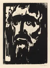 Der Prophet by Emil Nolde, 1912, Holzschnitt auf Velin, sold Nov 2014