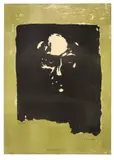Emil Nolde, Düsterer Männerkopf, 1907, Farblithographie auf Papier