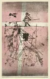 Seiltänzer by Paul Klee, 1923, Farblithographie auf Bütten (Wasserzeichen: BSB [im Kreis]), sold Nov 2008