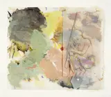 Francis Alÿs, Study for the Prophet, 2003, Öl, Bleistift und Klebeband auf drei Lagen Transparentpapier