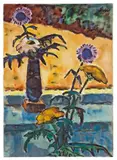 Blumenstilleben by Karl Schmidt-Rottluff, Um 1960, Aquarell und Tuschpinsel auf Velin, sold Dec 2007
