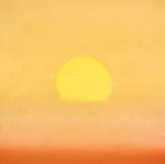 Sunset“ (Rot) by Andy Warhol, 1972, Farbserigraphie auf festem Papier, sold May 2013