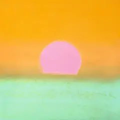 Sunset“ (Grün) by Andy Warhol, 1972, Farbserigraphie auf festem Papier, sold May 2013