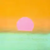 Andy Warhol, Sunset“ (Grün), 1972, Farbserigraphie auf festem Papier