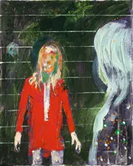 Ohne Titel by Daniel Richter, 2006, Öl auf Leinwand, sold May 2013