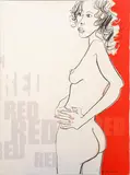 Frank Malerba, Red, mixed media on canvas