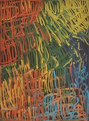 Minnie Pwerle, Untitled (Awelye - Atnwengerrp), acrylic on canvas