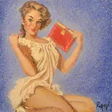 Dennis Ropar, Pin-Up Girl, oil on canvas