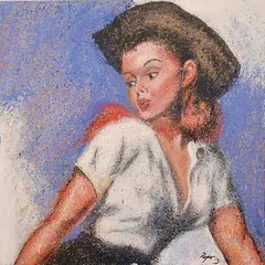 Dennis Ropar, Cow Girl, 2003, oil on canvas
