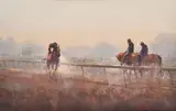Joseph Zbukvic, The Racecourse, watercolour