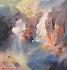 Ji Chen, Wangi Falls, NT, 2008, oil on canvas
