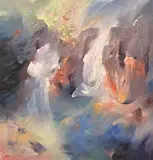 Ji Chen, Wangi Falls, NT, 2008, oil on canvas
