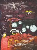 Roberto Matta, Des Secrets Pour Changer La Vie, 1978, etching and aquatint 52/100